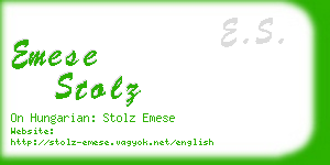 emese stolz business card